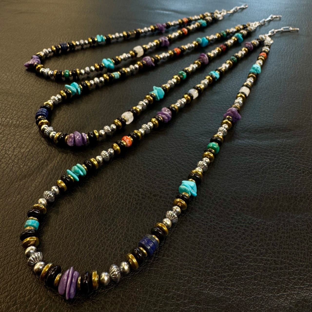 ブライト（Bright）ネックレス（Wave Hematite）Moonbow 55〜60cm - 3