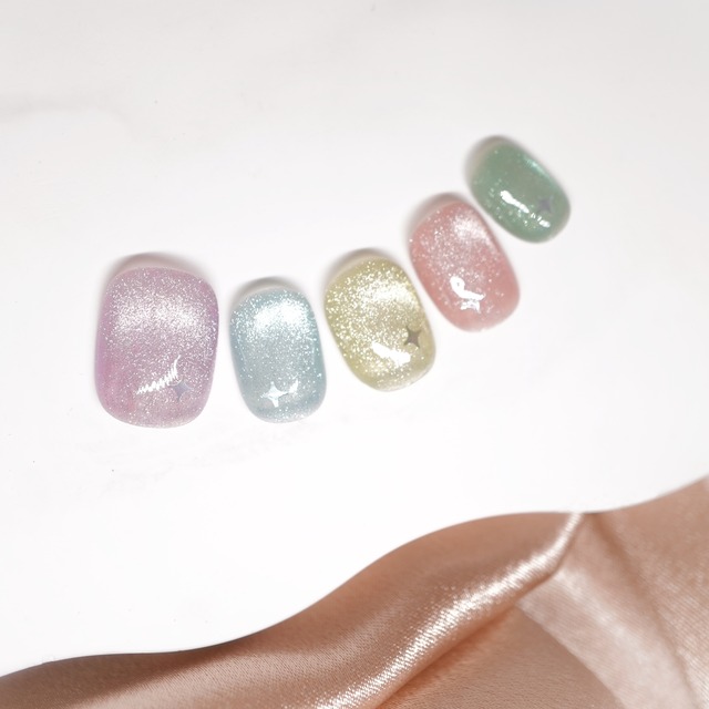 #343 繰り返し使えるネイルチップ／TKショップ推し活カラー／JM009 TKショップ