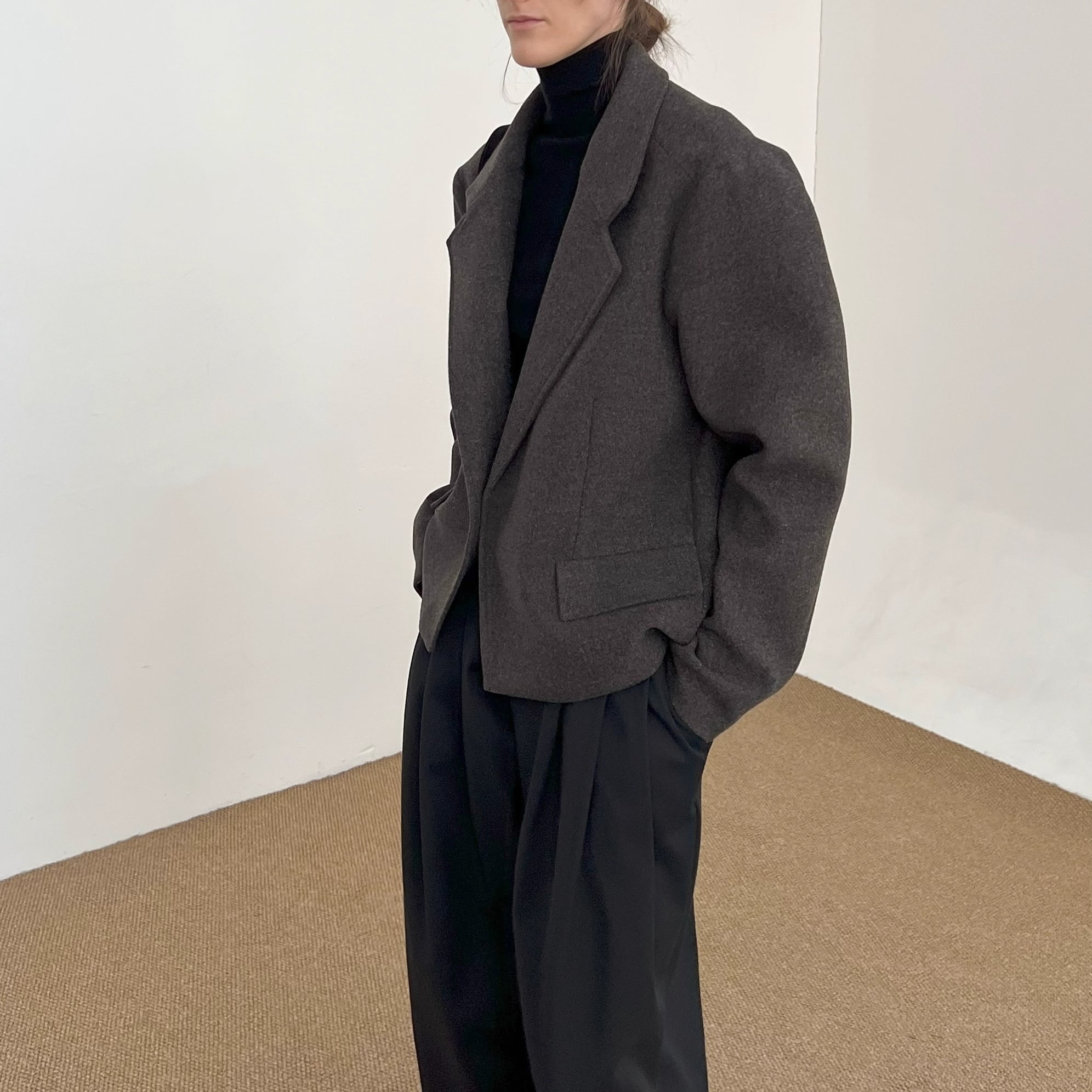 ウールライクオーバージャケット 2color MOJ0253