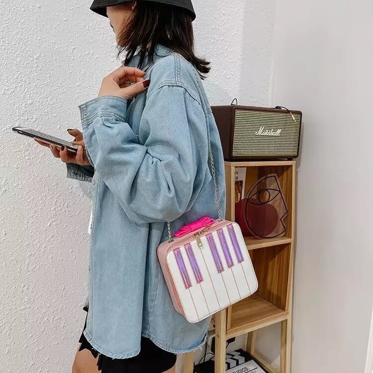 2カラー】鍵盤 ピアノ バッグ バック 鞄 ショルダー | LOVEYsmileSHOP