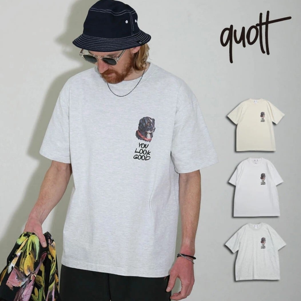 quolt LOOK GOOD TEE (アッシュ)