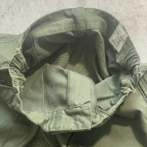 80-90s フランス軍 実物 ヘリンボーン アビエイターカーゴパンツ 92M w29 詳細写真11