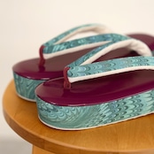 suminagashi 草履 M「葡萄畑」縮緬