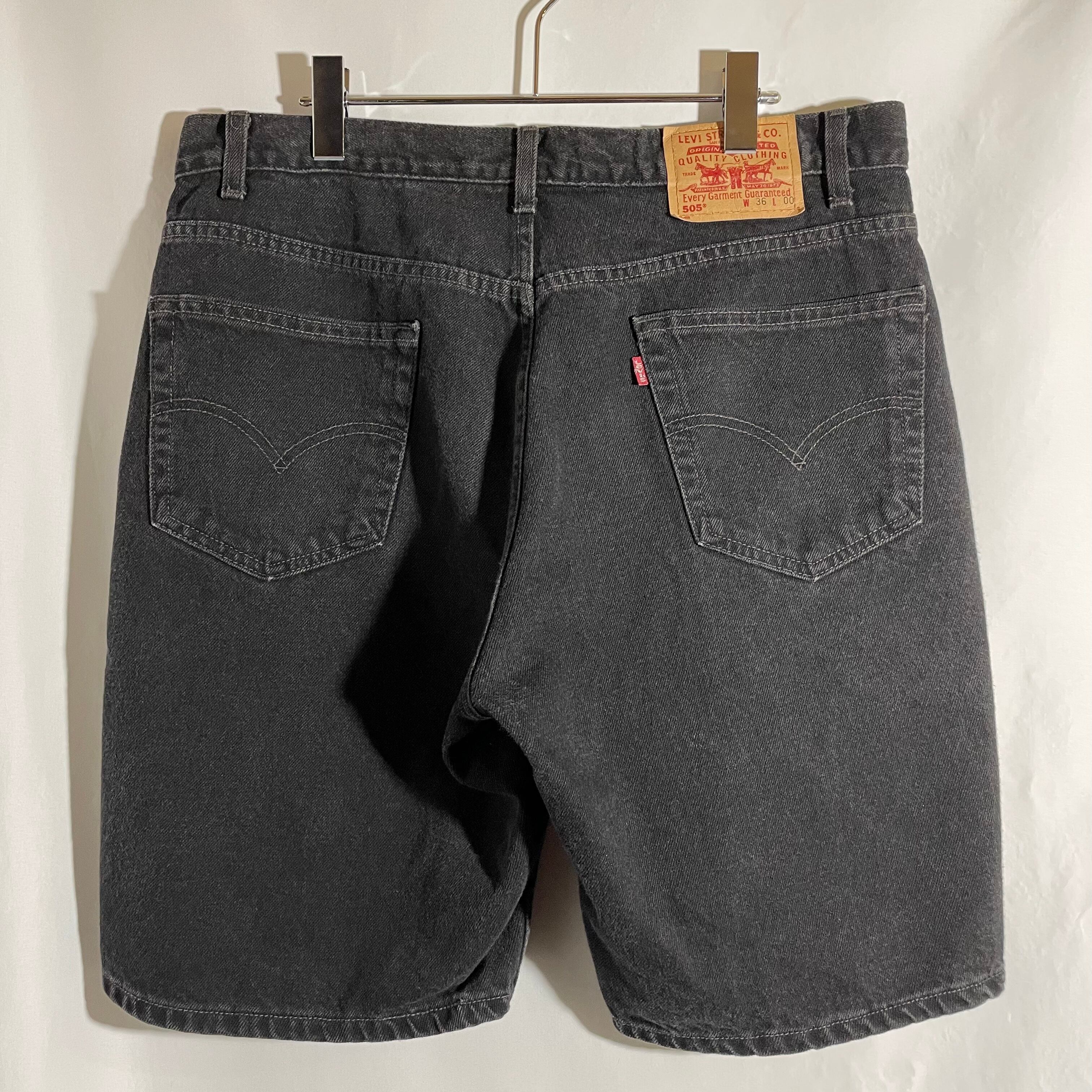 90's Levi's 505 ブラックデニムショーツ | 古着屋 Boogie