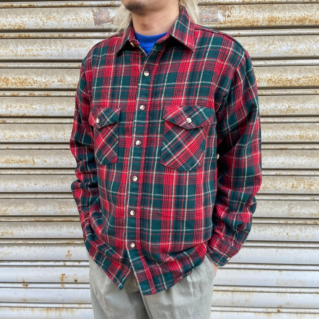 50s Mccall レーヨンシャツ　M 長袖　開襟　ネイビー　オープンカラー