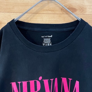 【wall of fame】Nirvana バンドTシャツ ニコちゃん ニルヴァーナ カートコバーン L USA古着 アメリカ古着