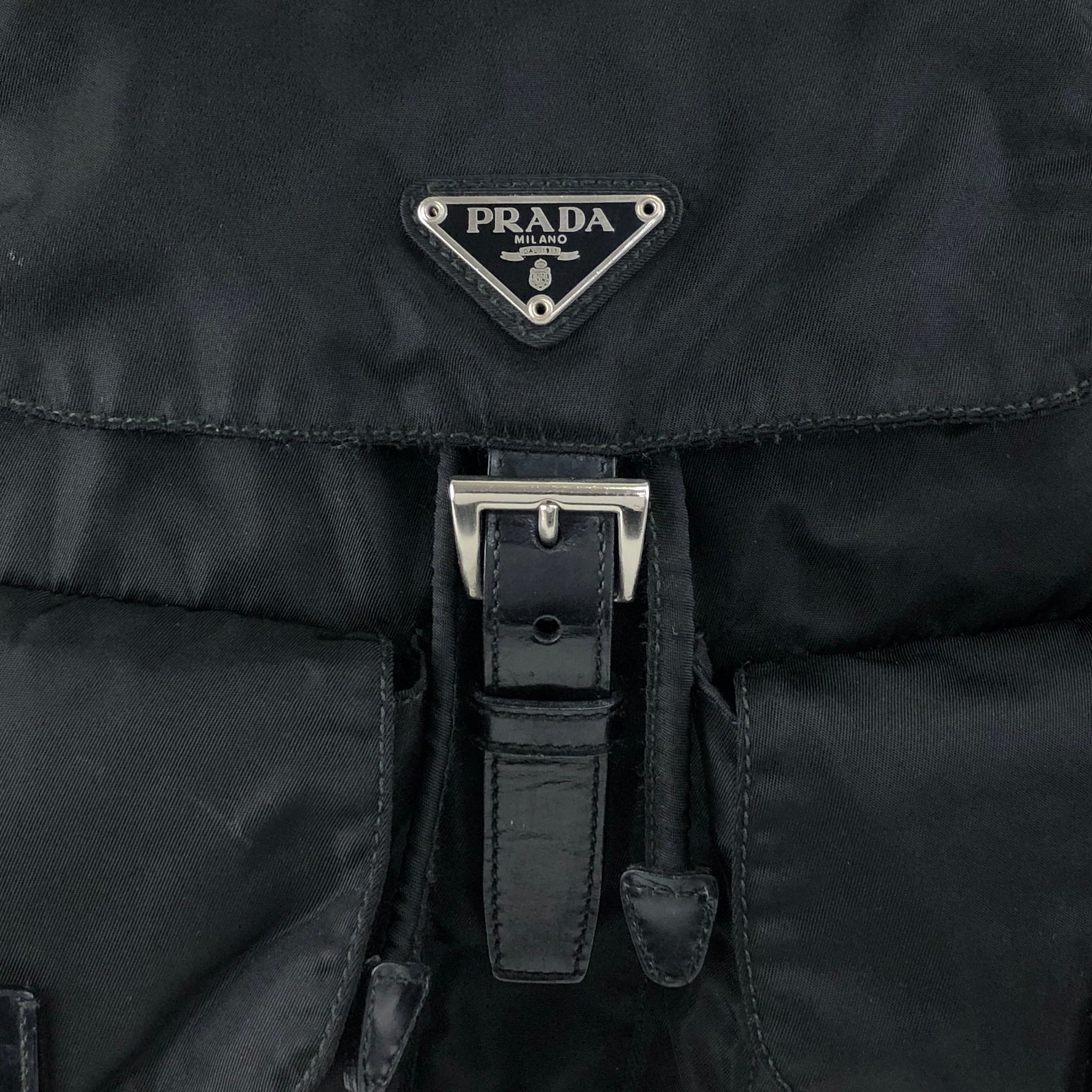 PRADA プラダ バックパック ブラック トライアングルロゴ ナイロン
