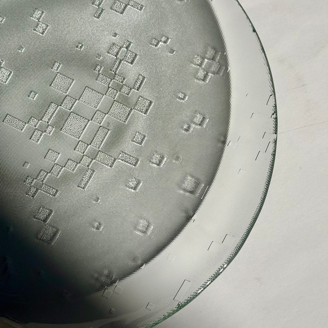 【受注生産】レトロガラス丸皿L 古都