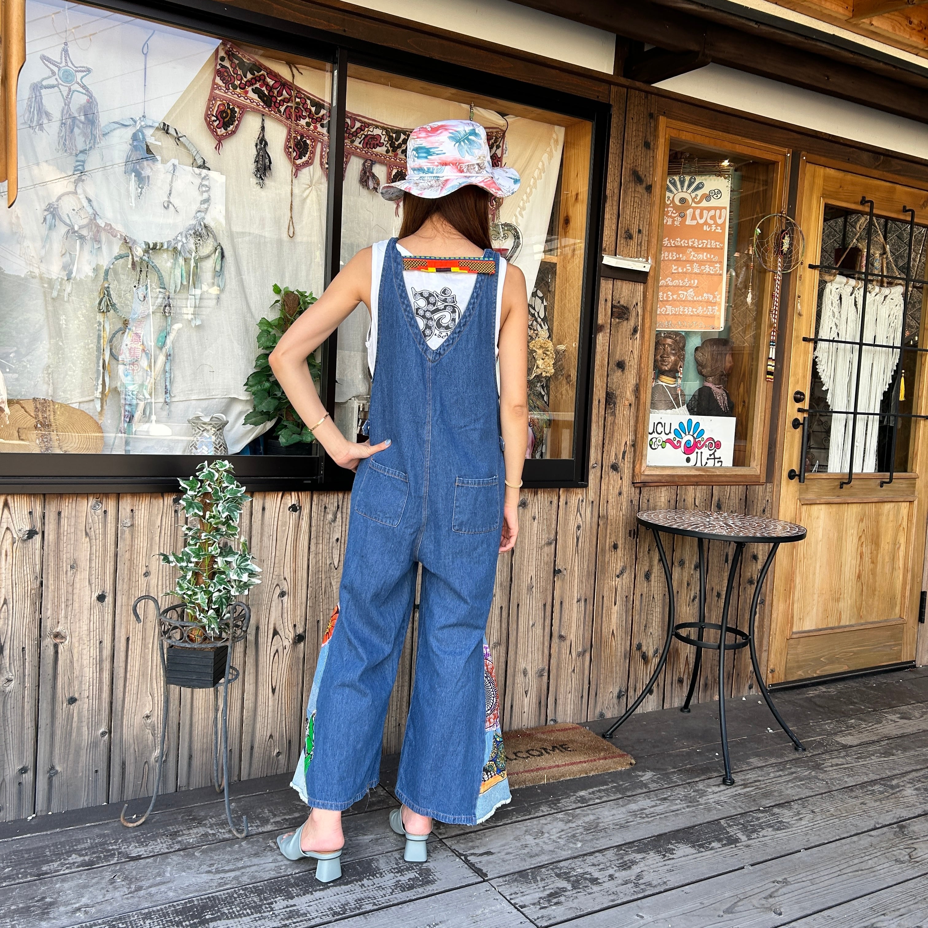 アフリカンリメイクサロペット | アジアン雑貨ルチュ