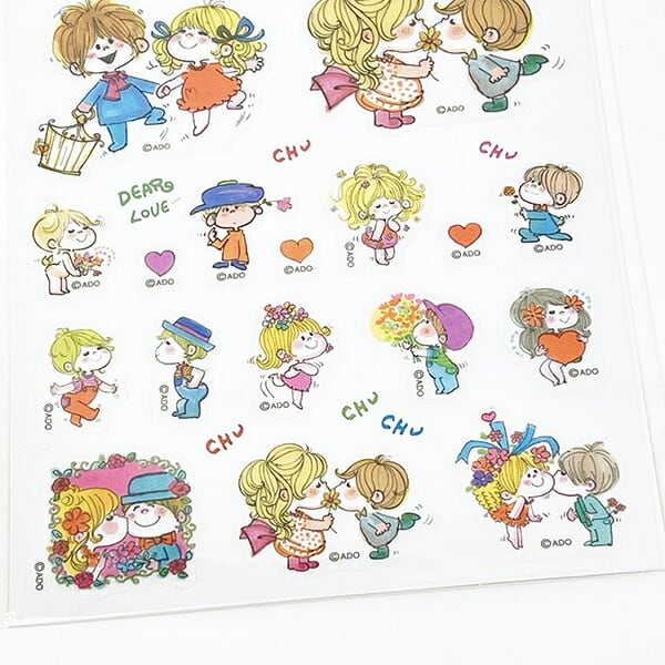 水森亜土 マスキングシール (ホワイト) 文具 | キャラクターグッズの