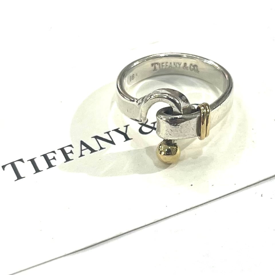 TIFFANY&CO】【13号 】2784 ティファニーフックゴールドリング