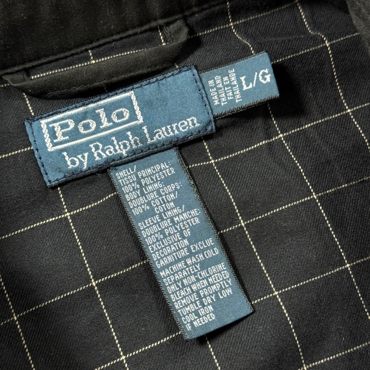 Polo by Ralph Lauren Harrington jacket 墨黒 L 古着 - 6