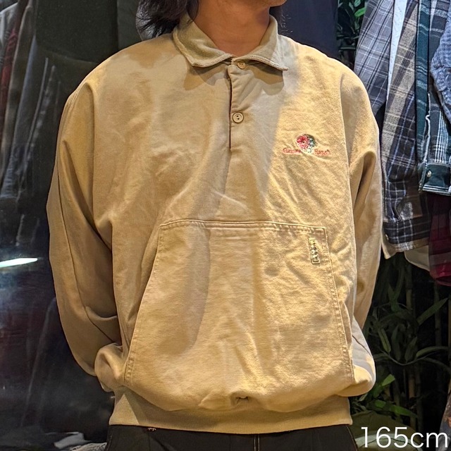 【90's】【Made in USA】PROPERTYOF  スウェットポロシャツ　L  Vintage