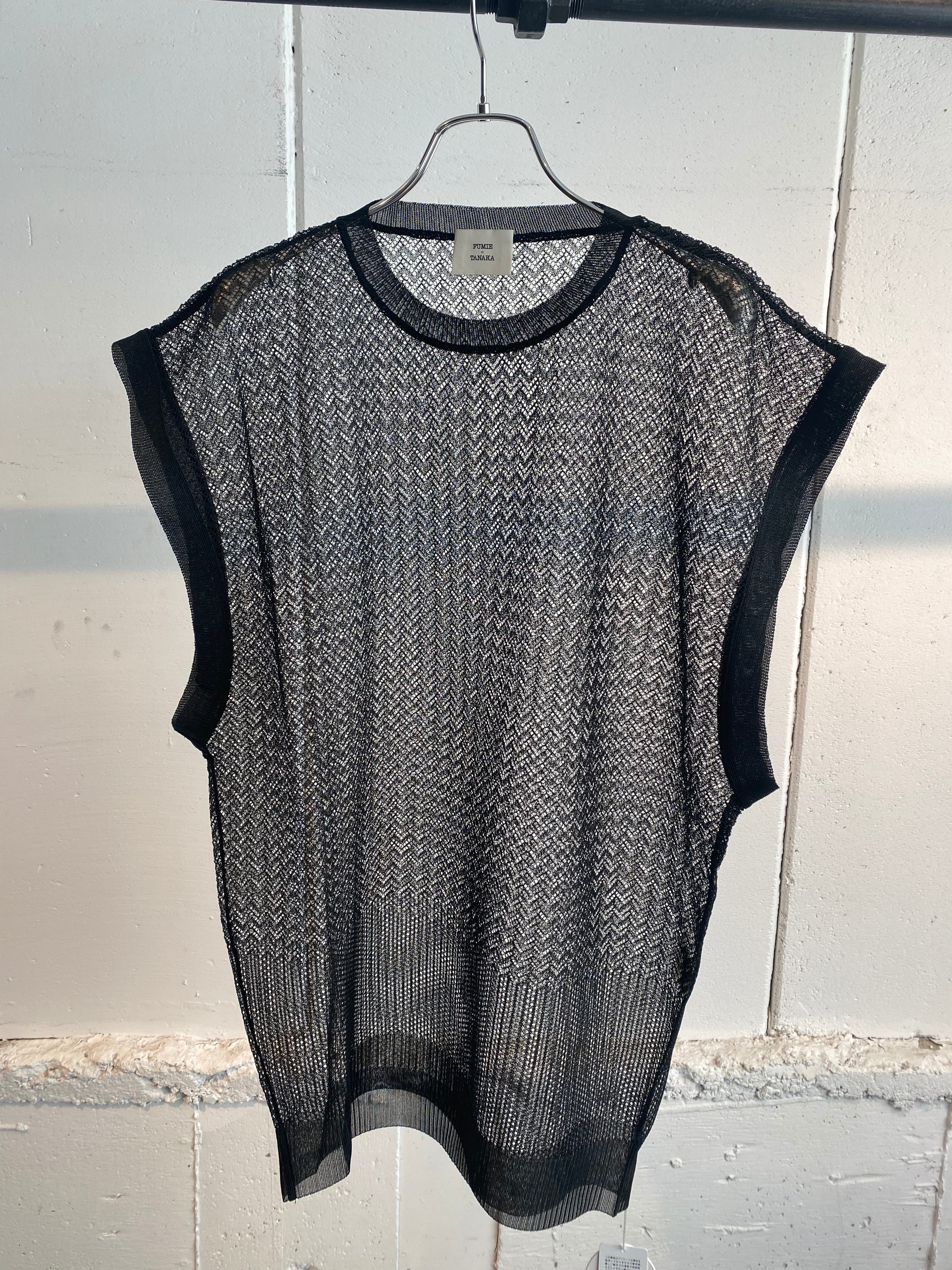 FUMIE=TANAKA sheer mesh vest | AAR