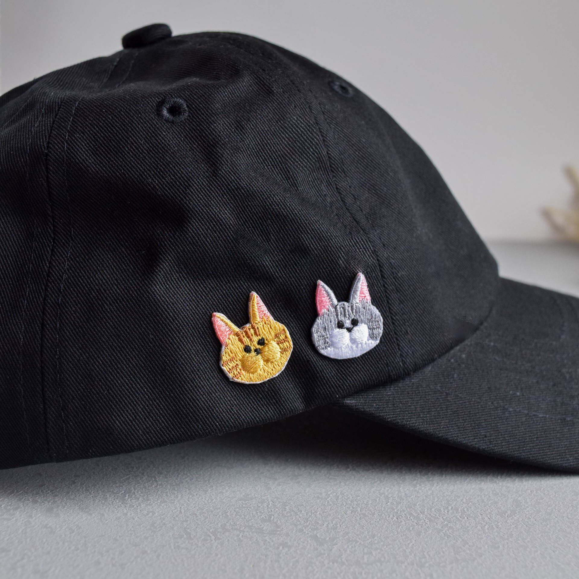 futatsukukuri ワッペントレーナー ねこ 選べる猫29種！小さな刺繍ステッカー&アイロンワッペン