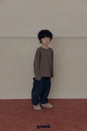 韓国子供服 / growb / モート Tシャツ / 秋服 *XS~JM*