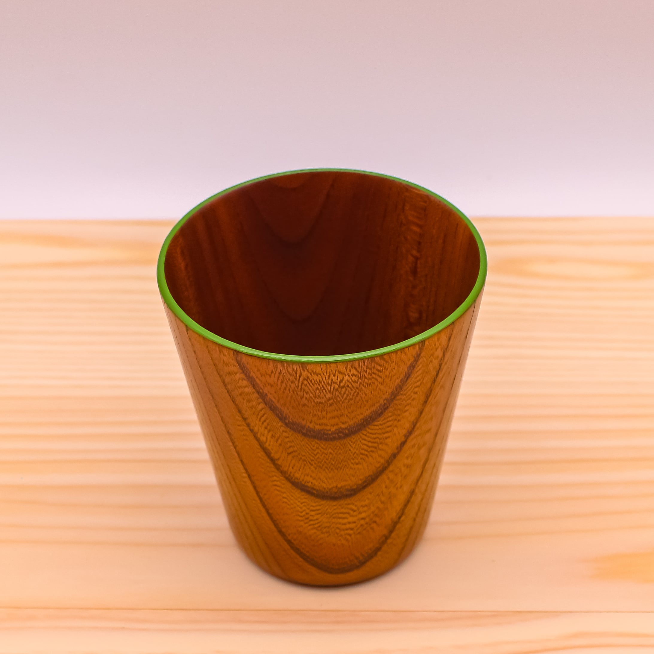 欅 カップ A（グリーン） | 宮崎漆器工房
