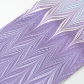 墨流し半幅帯［夢幻藤］矢羽柄