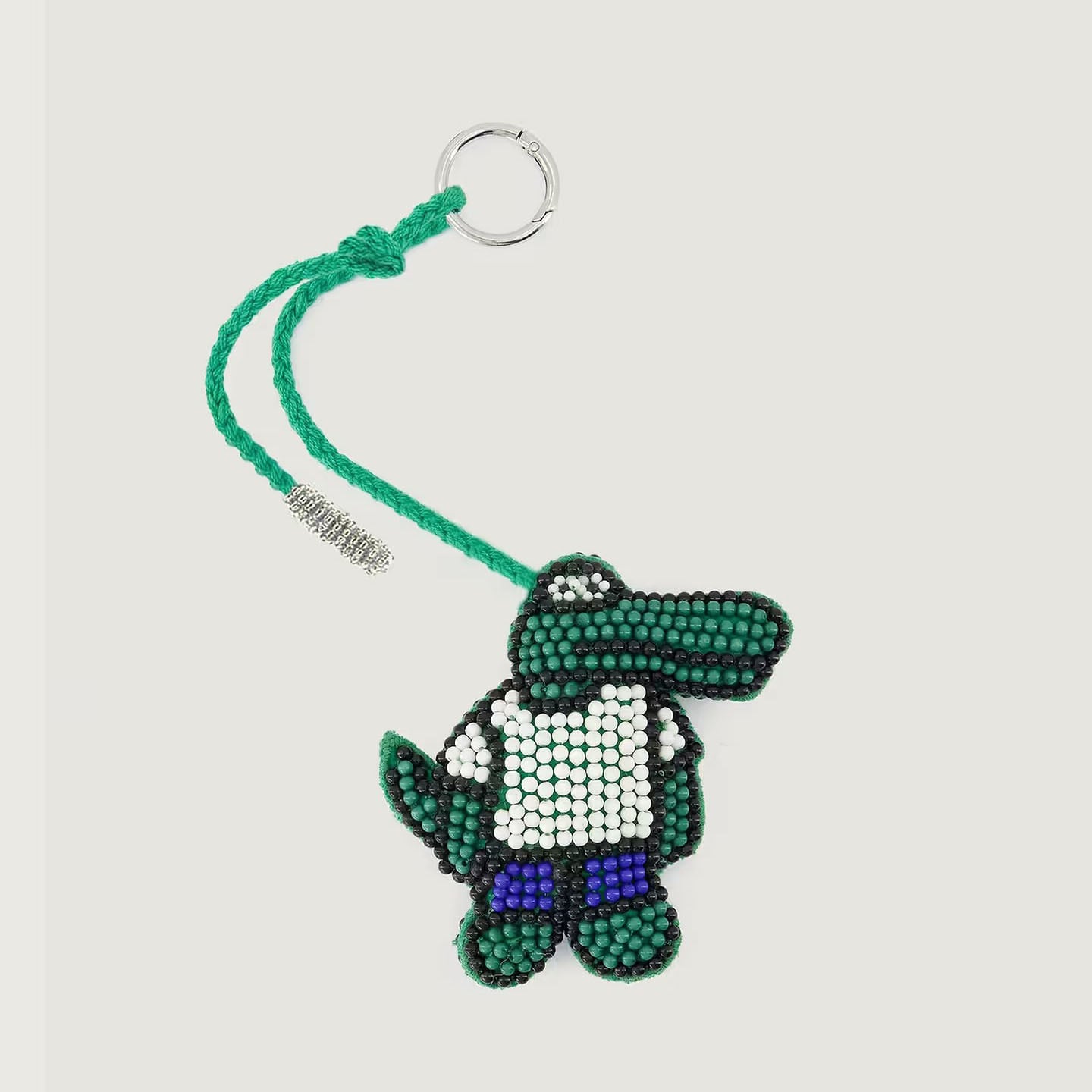 MAISON LABICHE CROCO BEADS CHARM GREEN