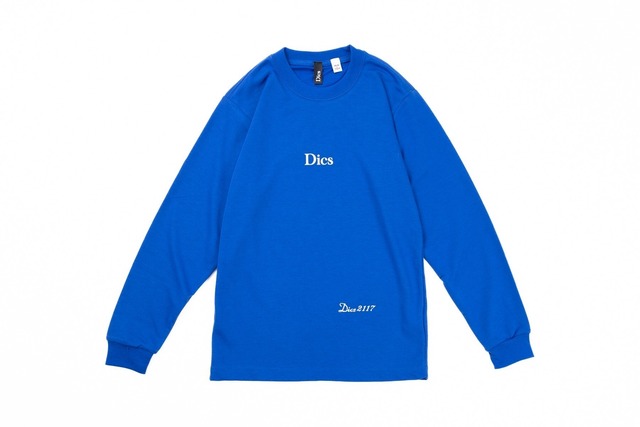 DICS エアーロングTシャツ　ブルー　【日本製】