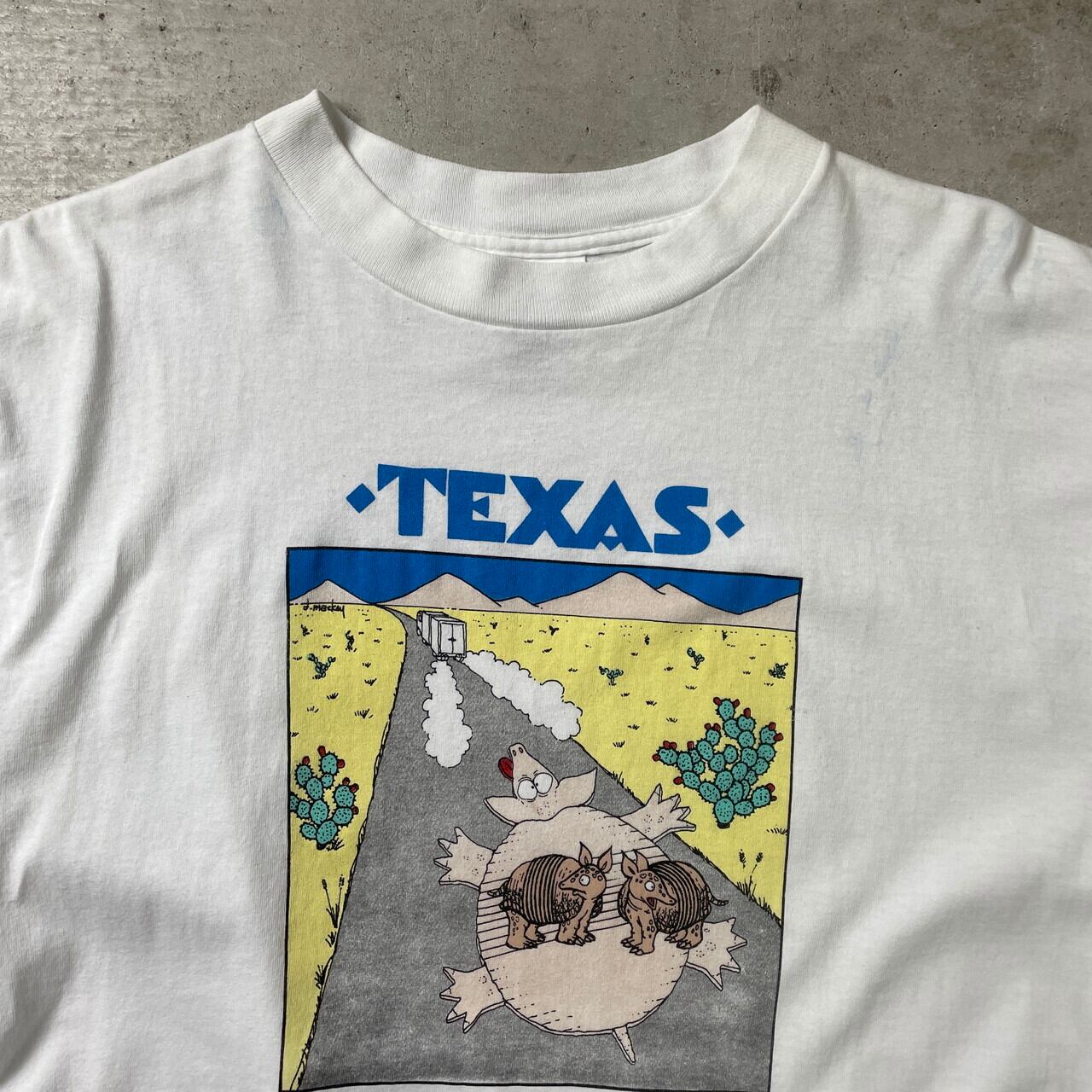90年代 TULTEX TEXAS アニマル プリントTシャツ メンズL 古着 90s ヴィンテージ VINTAGE 白色【Tシャツ】/ホワイト |  cave 古着屋【公式】古着通販サイト
