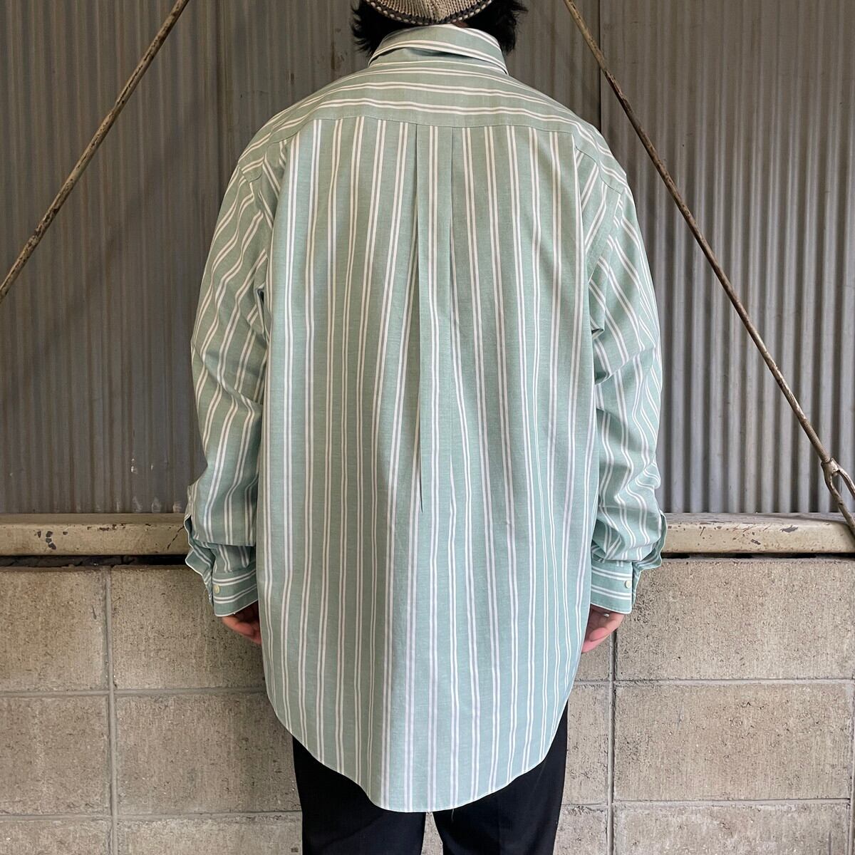 90年代 Brooks Brothers ブルックスブラザーズ ストライプ ボタン