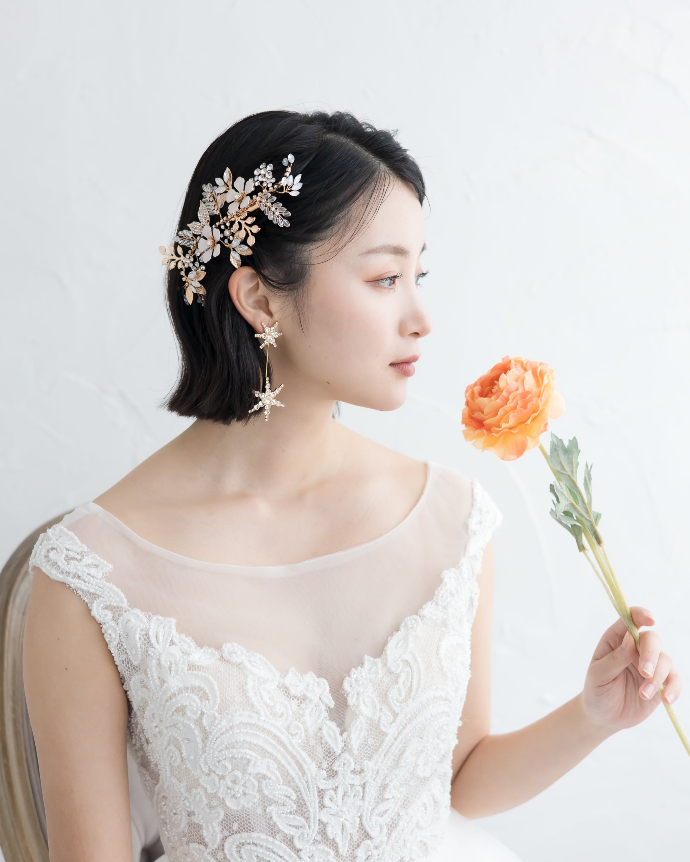 ヘッドドレス ウェディング【AH2309-01】 | ブライダルアクセサリー