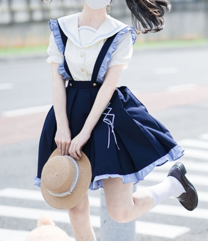 ウエスト コルセットリボンフリルセーラーワンピース Sakura Bloomの通販 By すずっ S Shop ラクマ こちらのコ Www Pediatrichealthcarenw Com