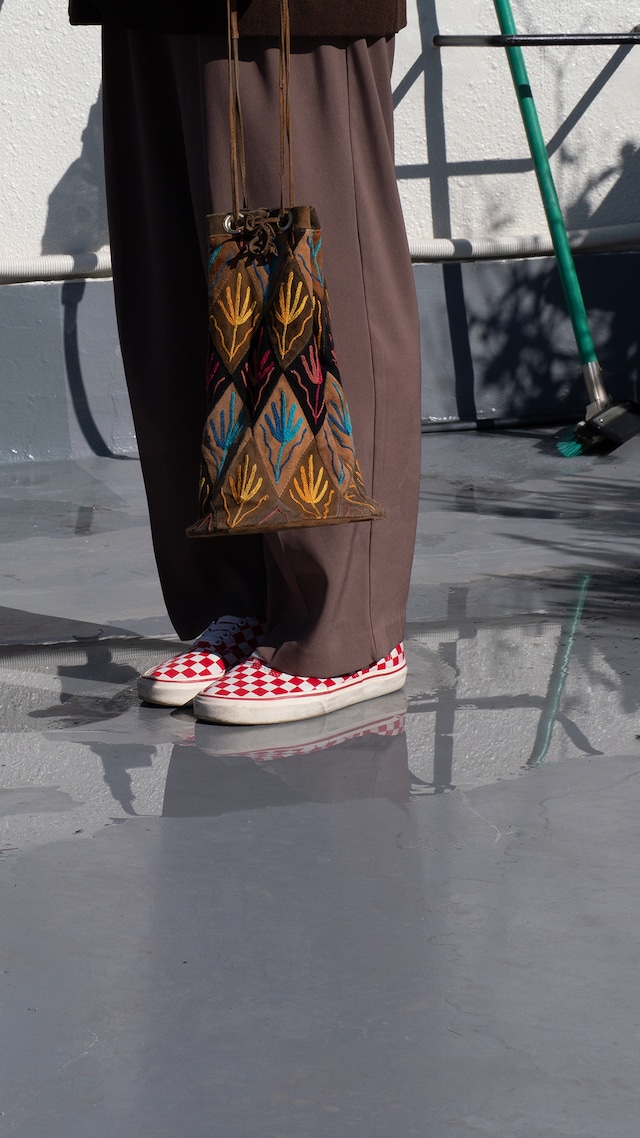 unknown used Kashmir folk art bag