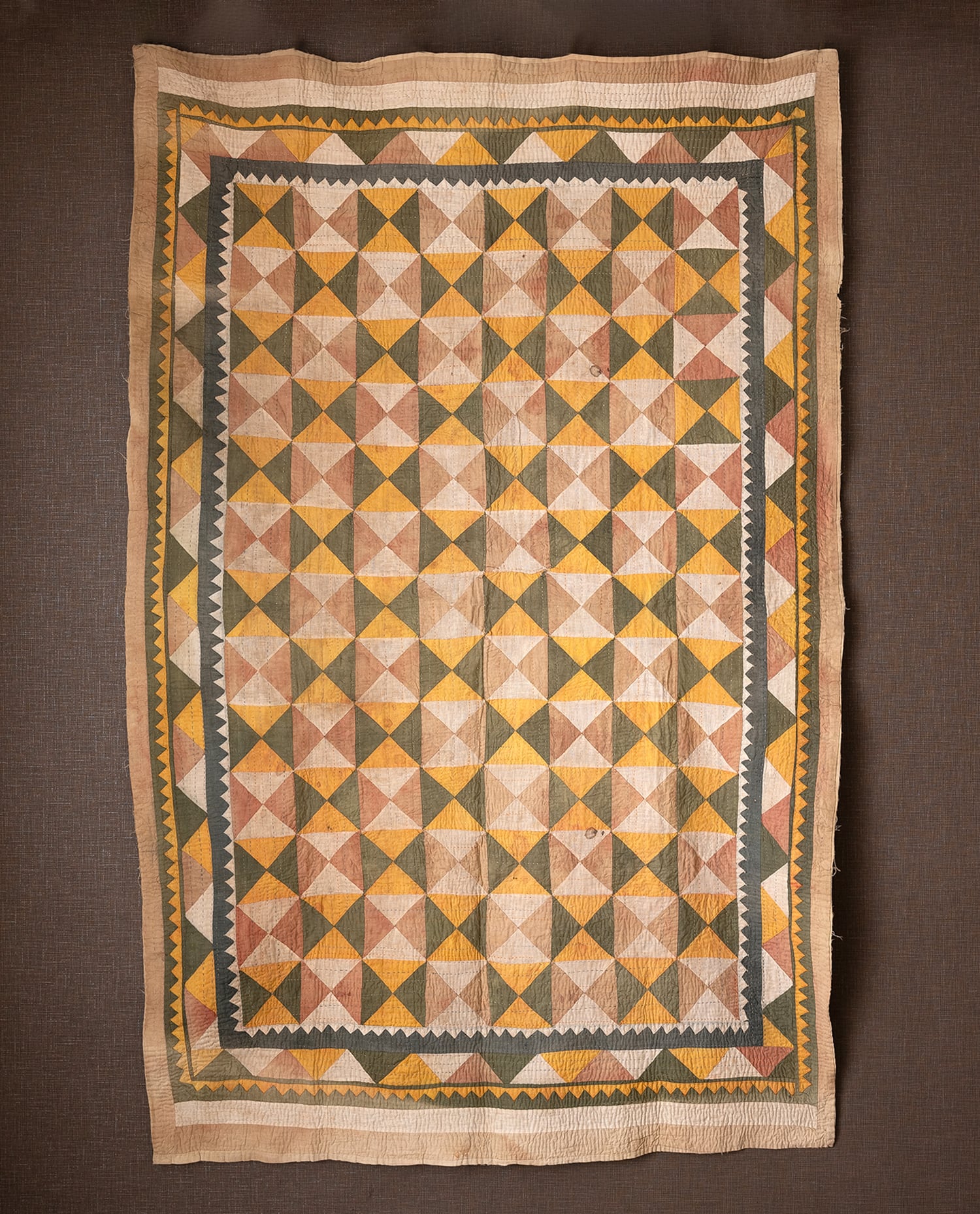 INDIA 70's Vintage Patchwork quilts(ec-111) 70'sヴィンテージパッチ