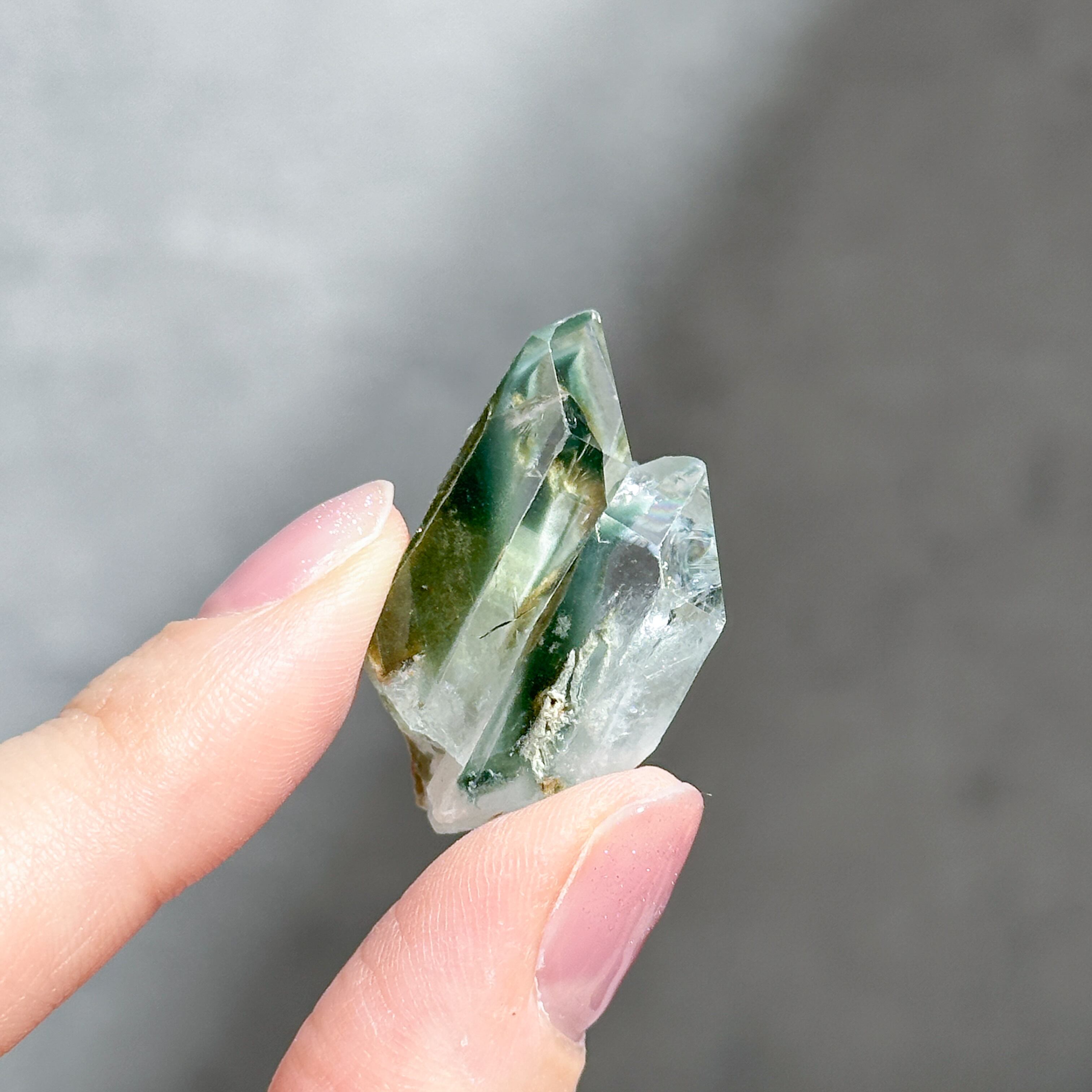 コロンビアン産クローライトインクォーツ02◇ Chlorite in Quartz From