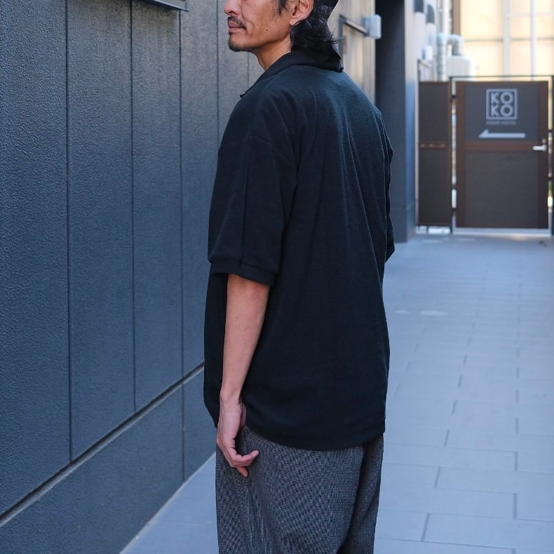 Sans limite(サンリミット) /別注パイルポロシャツ-black-(S2602013