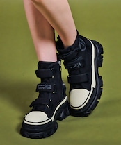 サイドペイントベルトスニーカー (BLACK) CQ-47520