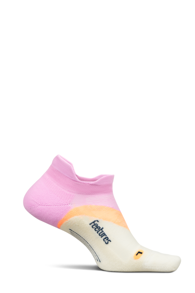Feetures（フィーチャーズ）ELITE LIGHT CUSHION NO SHOW TAB   PinkCitrus  メンズレディースソックス