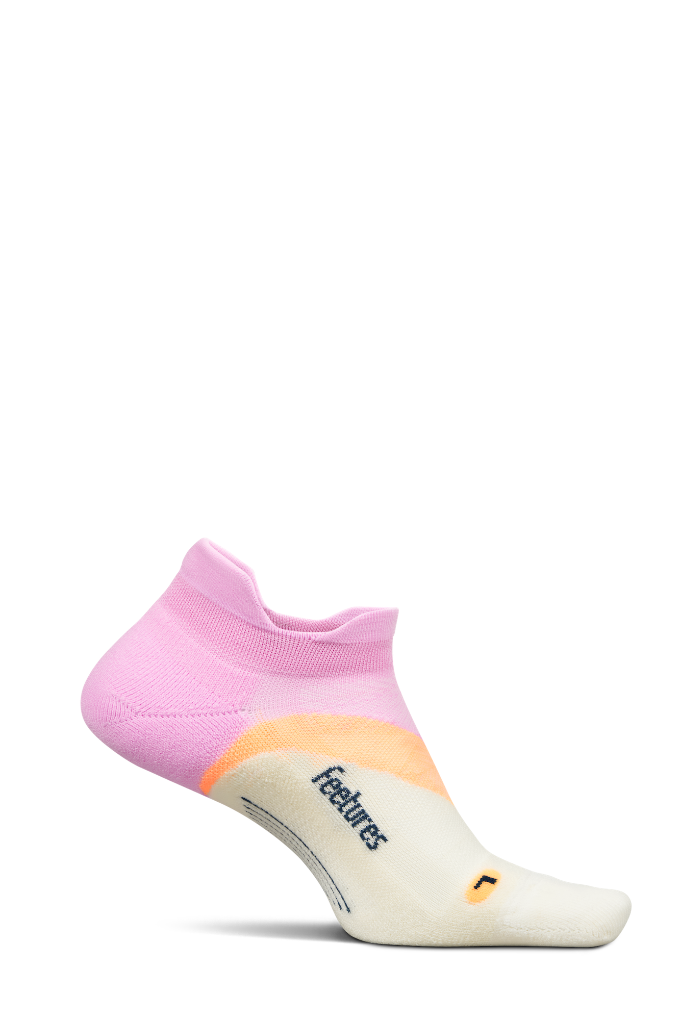Feetures(フィーチャーズ)ELITE LIGHT CUSHION NO SHOW TAB PinkCitrus メンズレディースソックス