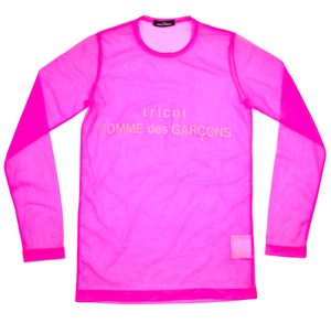 “BORN NEON” 90s tricot COMME des GARÇONS sheer tops