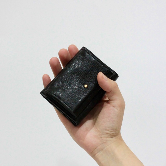 三つ折り財布　Trifold wallet (black)