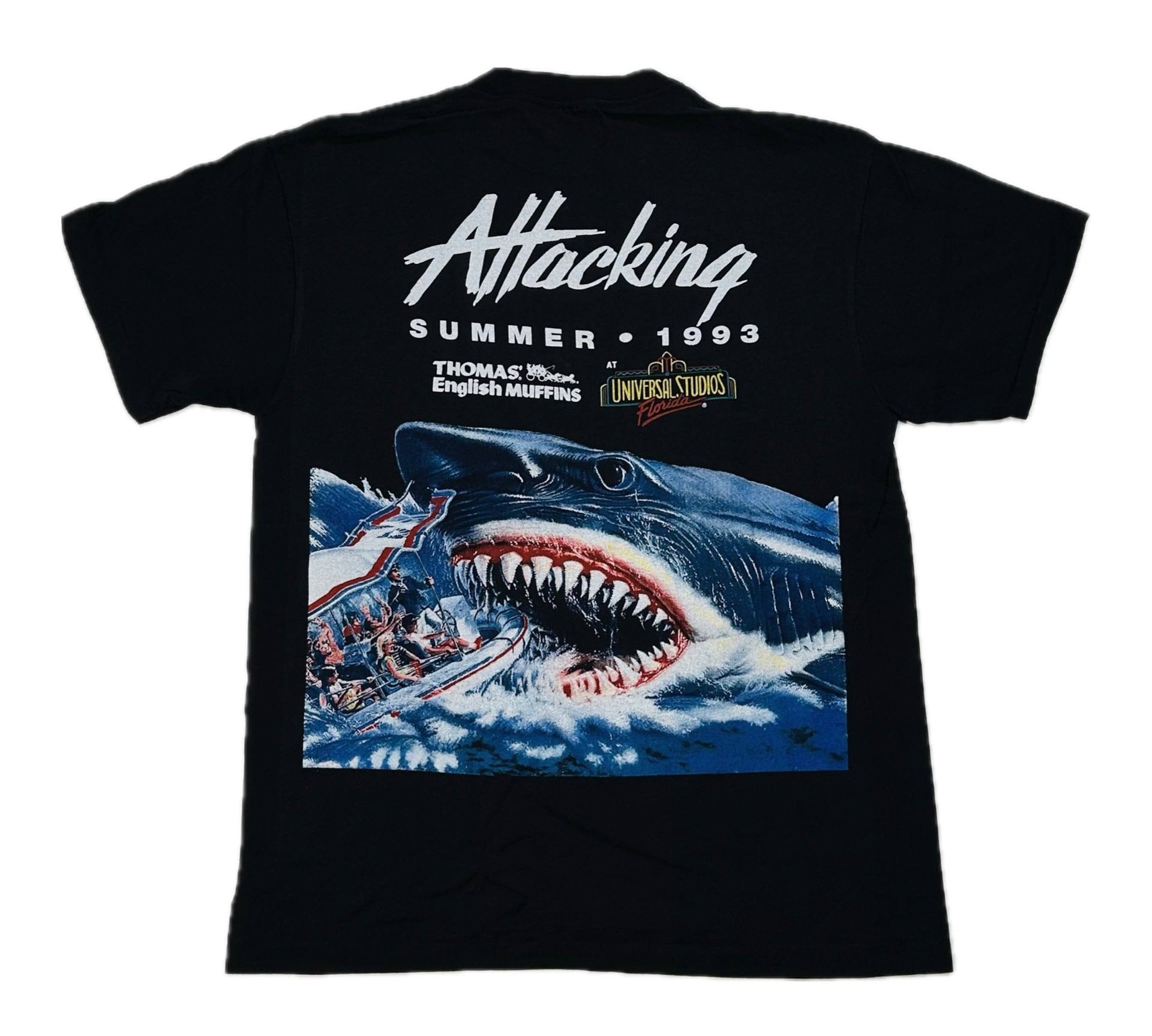 12899 JAWS ジョーズ ユニバーサルスタジオ 映画 サメ Tシャツ XL