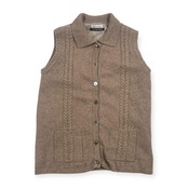 カシミヤ100% Josephin ジョセフィン ニット ベスト M/ベージュ系 レディース