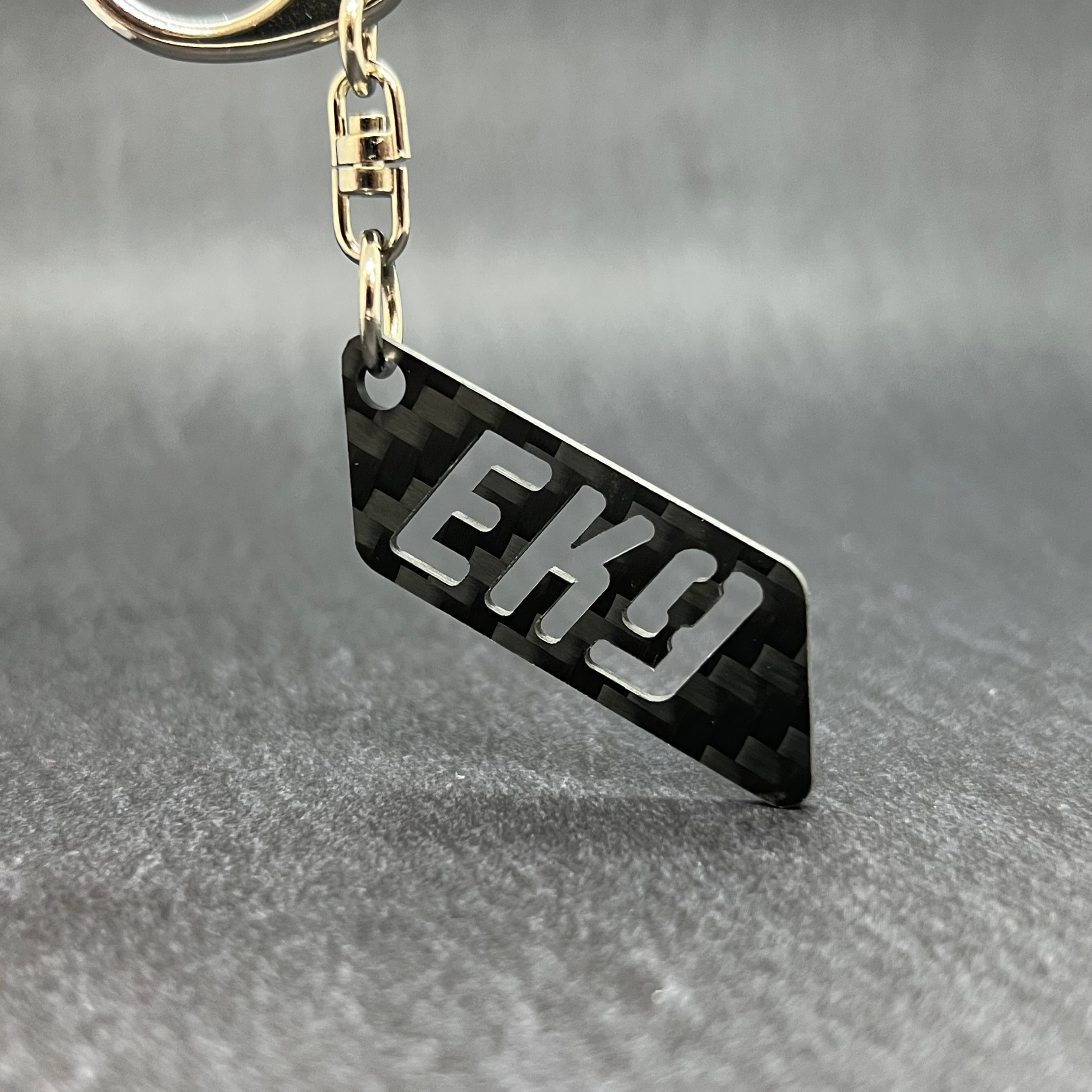 ドライカーボン 型式 キーホルダー ホンダ シビック EG6/EK9/FD2/FK8