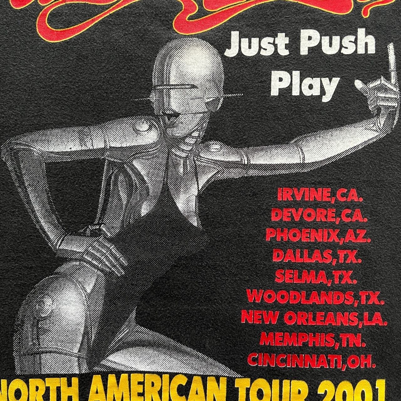 Aerosmith 2001 Hajime Sorayama Just Push Play North American Tour