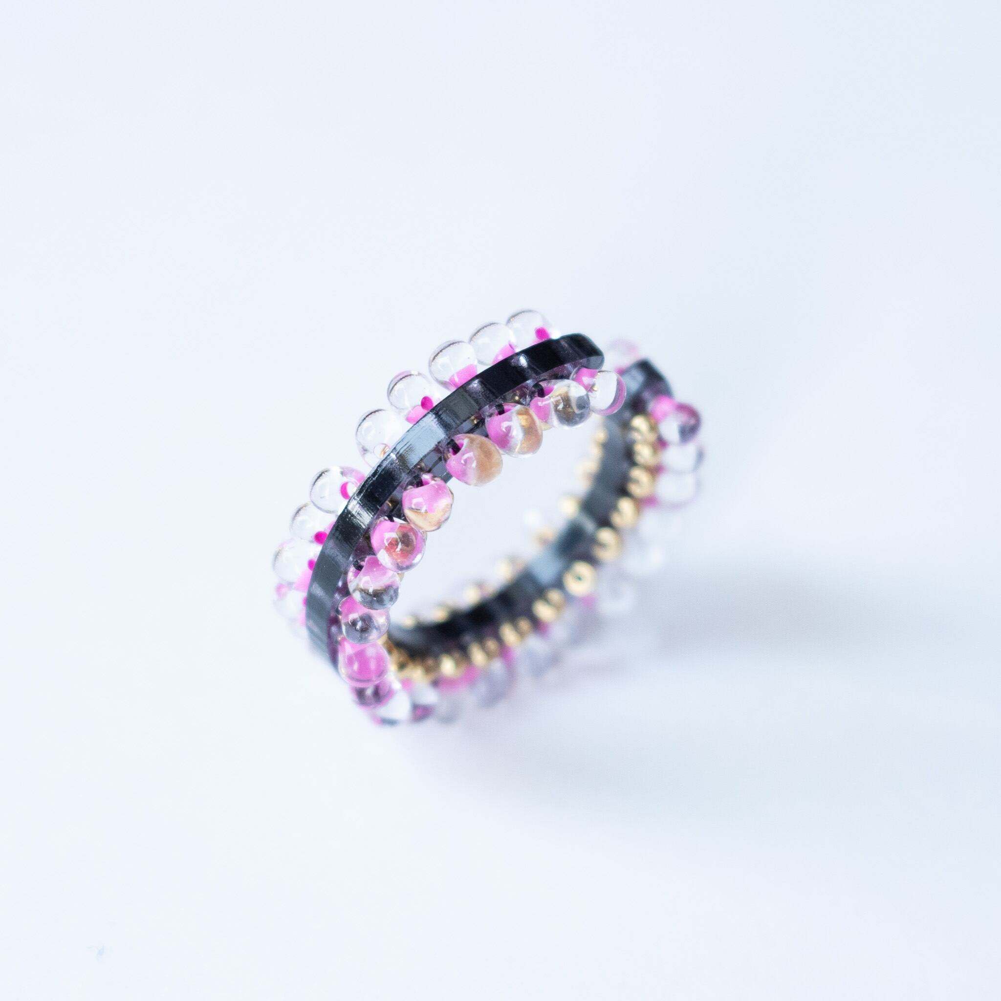 puzzle ring ear cuff L  [04]