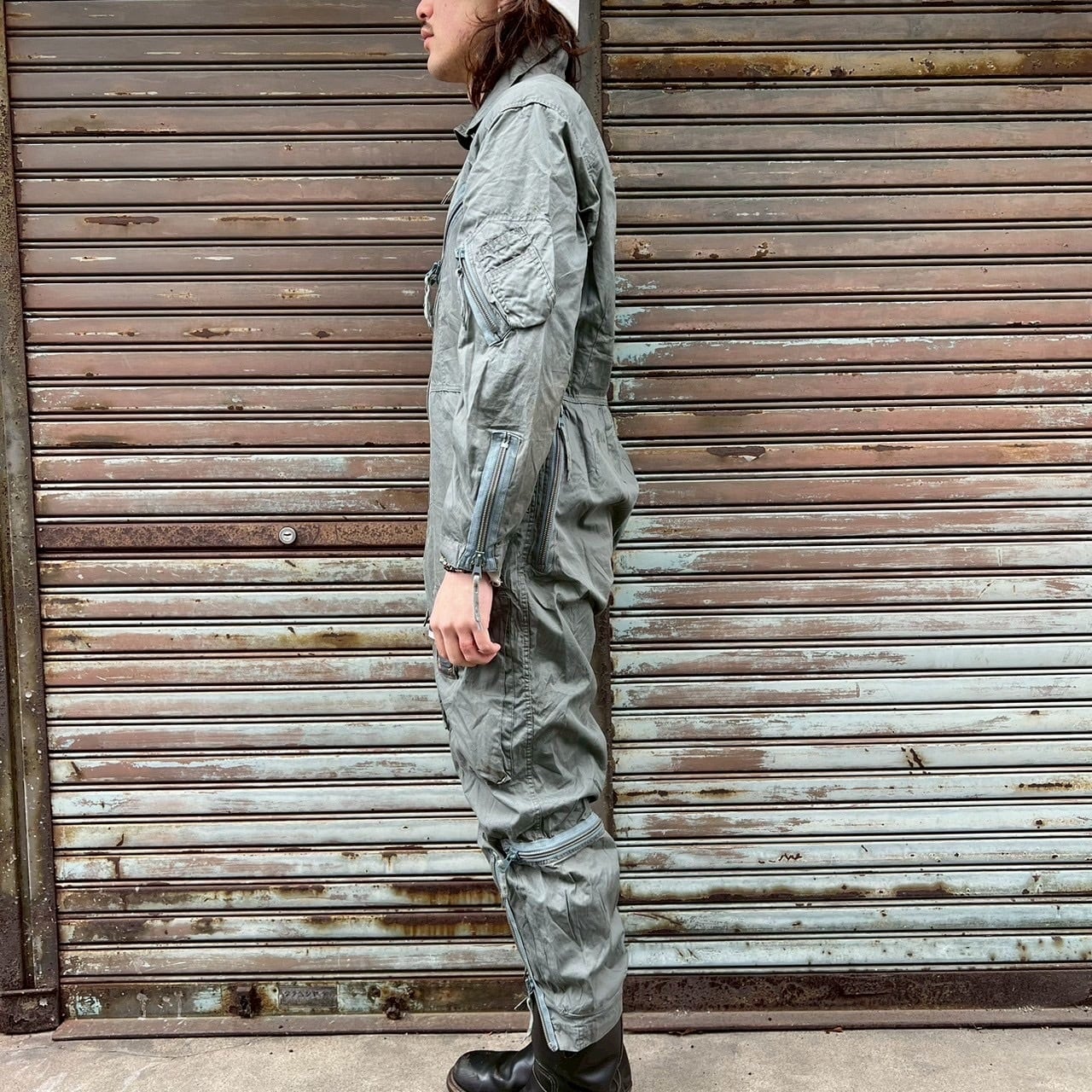 60s Germany Army ドイツ連邦軍 実物 サマーフライトスーツ グレー M