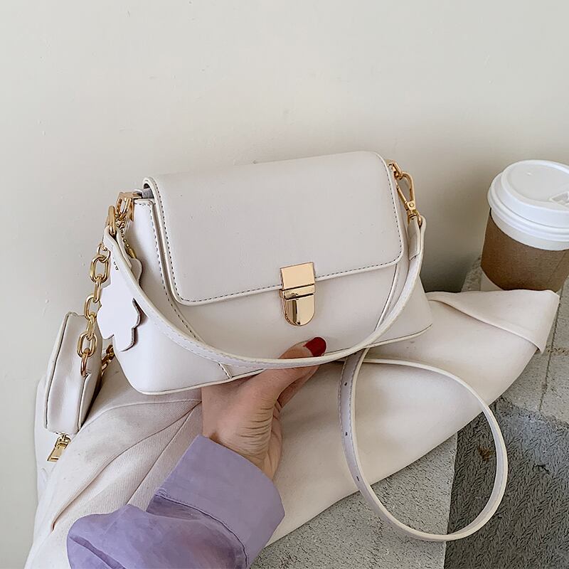 スモールバッグレディースバッグ2020夏ニューウェーブインワイルドチェーンショルダーメッセンジャーバッグファッションテクスチャーバゲット Tiancai_Wing_Bag3960534