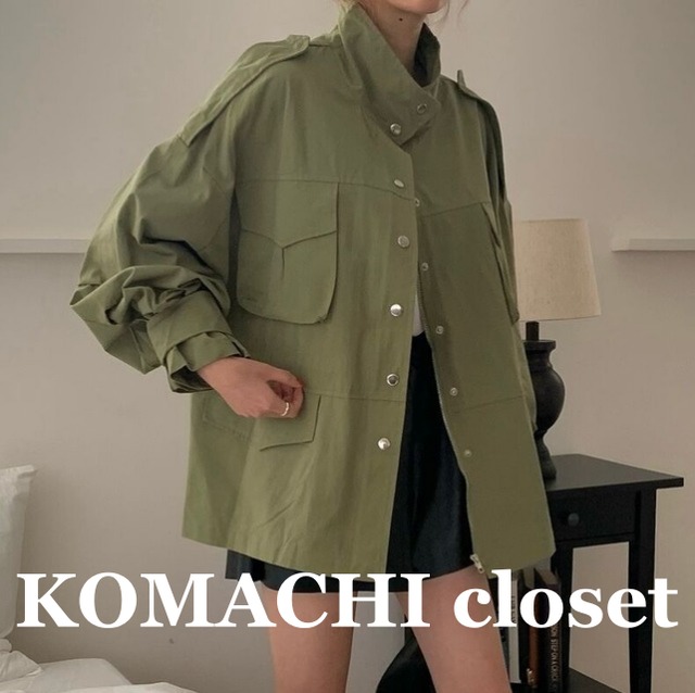 【送料無料】 ライトアウター ワークブルゾン ウィンドブレーカー オーバーサイズ カーキ クリーム 韓国 レディース  オルチャン  アウター ジャケット ブルゾン シャンパー 上着 長袖 スタンドカラー エポレット ポケット  薄手 シンプル カジュアル おしゃれ かっこいい レトロ こなれ感 ラフ メンズライク ボーイッシュ スポーティー 抜け感 ベーシック ナチュラル メンズライク かっこいい 無地 春 秋  休日 アウトドア 旅行  着回し 普段使い 体型カバー  フリーサイズ