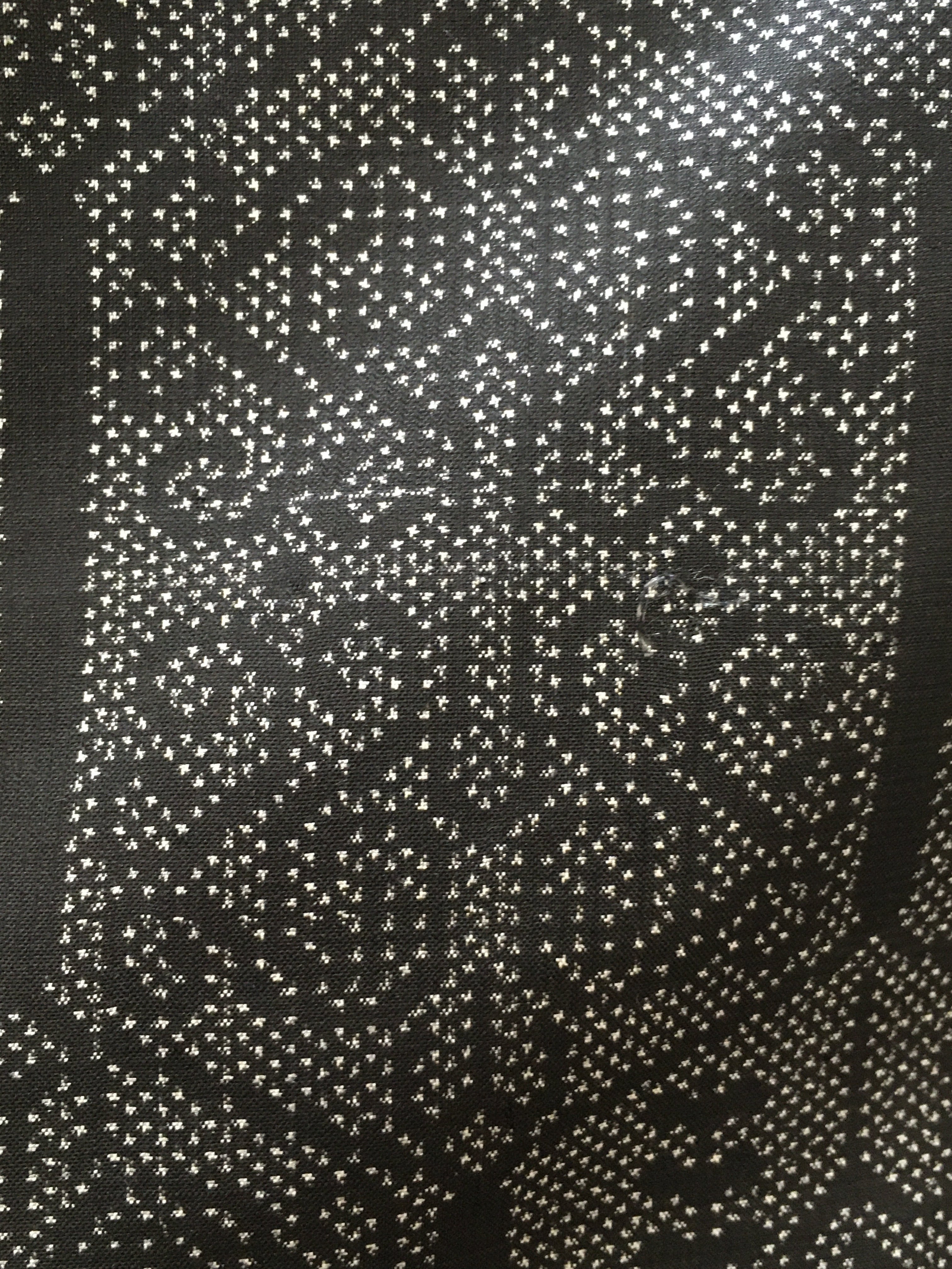 大島紬袷（黒地｜亀甲に花）