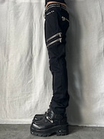 "GLADNEWS" Zip Gimmick Pants