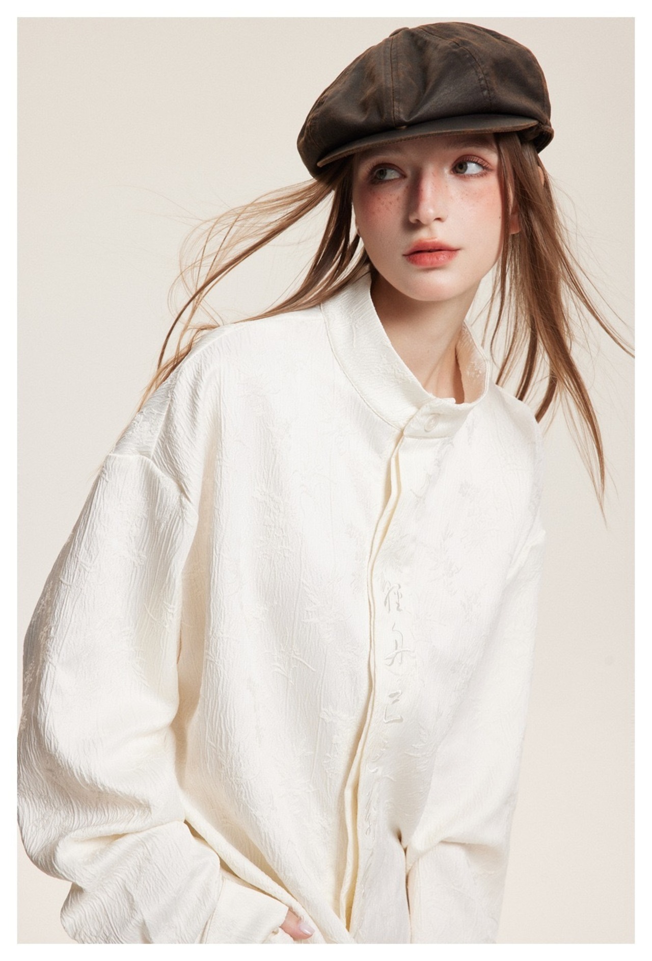 Moonwhite Chinese Shirt HM00018