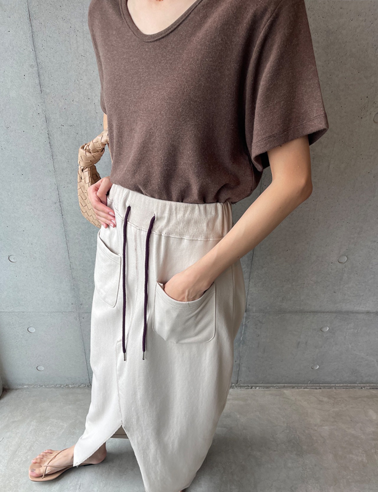 【25aw】2-Pocket Slit Skirt_4colors