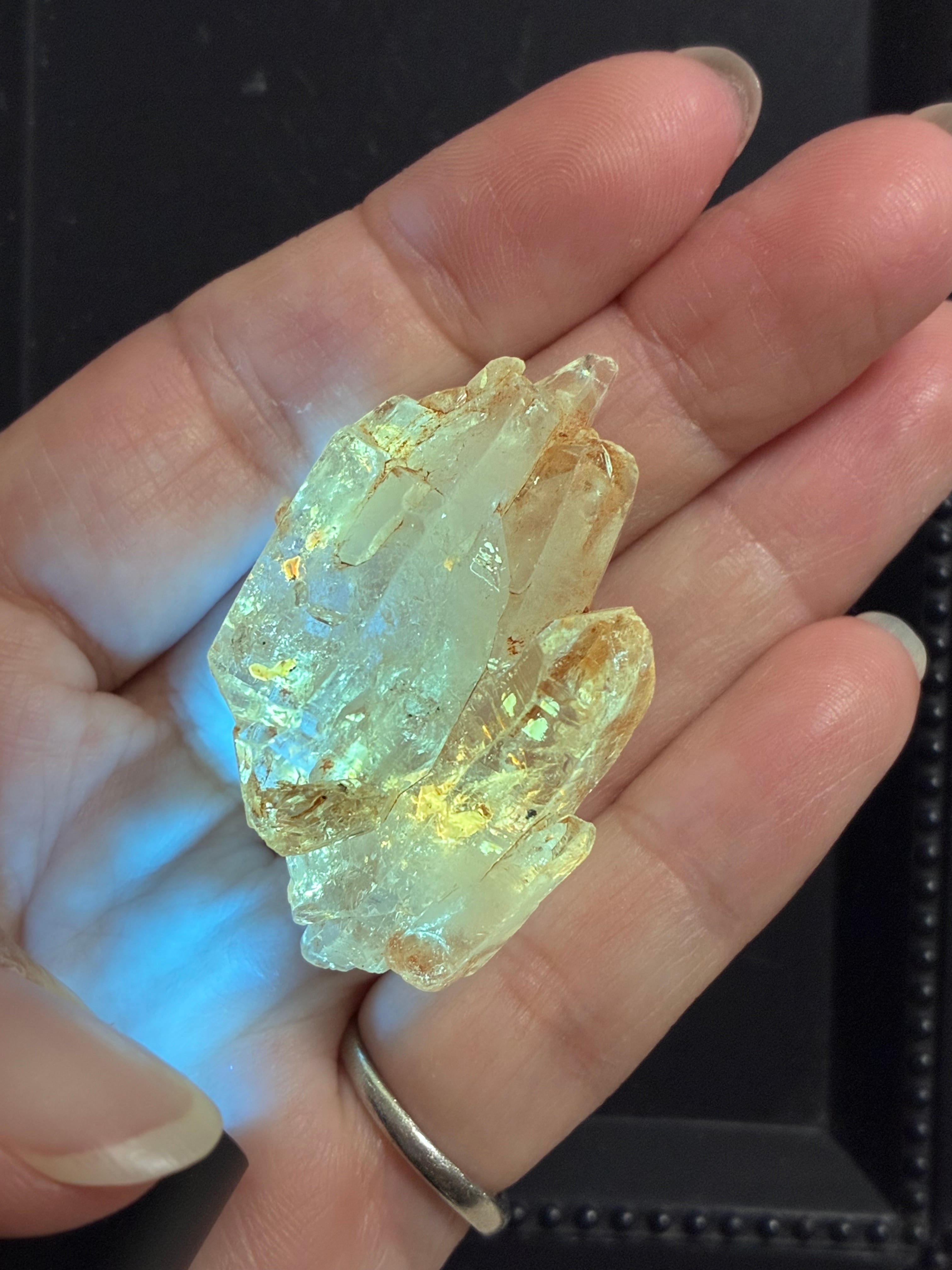 シトリン♡大きめフリーフォーム・虹も入って魅力的 | tunagu・Crystal